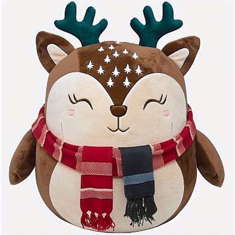 【外贸爆款玩具】圣诞小鹿麋鹿毛绒玩具公仔抱枕定制各种动物玩偶