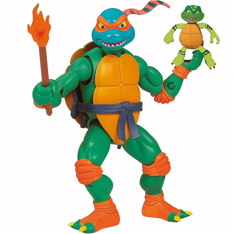 年度可动玩具神龟派对装饰公仔可活动关节塑料公仔可定制桌面摆件